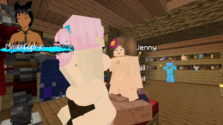 Manor Cookie: Minecraft jenny mod fapcraft jenny和zoey来这里做爱并玩3P