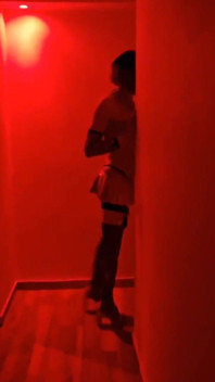 A Bombasse in a Parisian Sauna. French Transvestite Ultrasexx! Pink Mini Skirt in Coulisse in a Private Place. Vanessabitchx