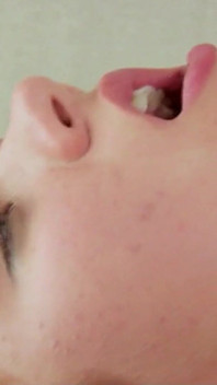 Sexy massage teen Michelle seduces client with big cock at session