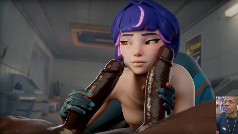 Good news media: Jill valentine用假阳具塞进她紧致的秃顶阴户，朱诺吞下大黑屌的精液并给大黑屌撸管