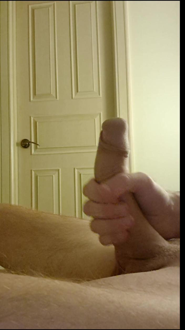 SkinnyWithAHugeDick: I Wank Outside My Step Sisters Bathroom to See if...