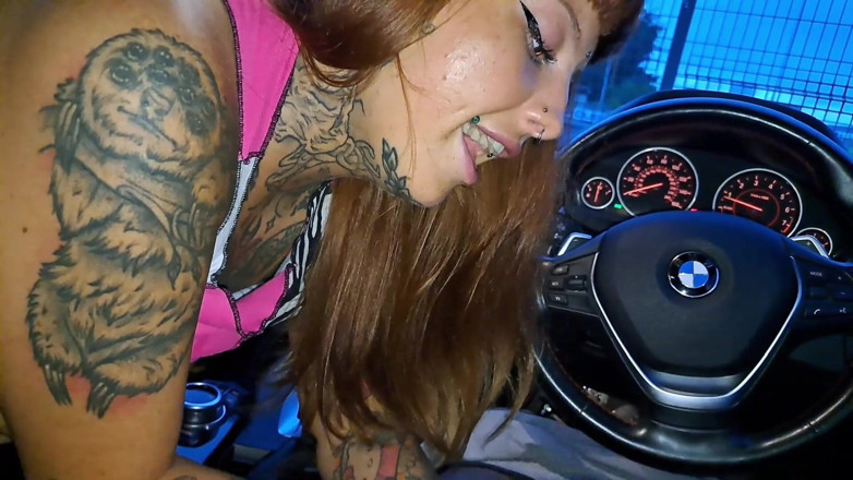 Yourfavecumslut: Rischioso pompino bbc in macchina