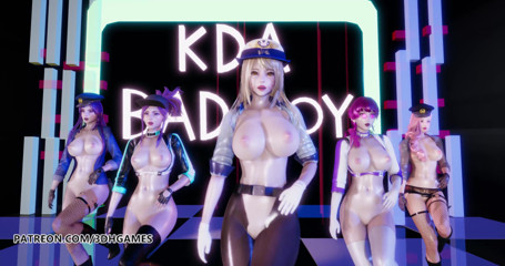 3D-Hentai Games: Червоний оксамит - поганий голий танець, арі, акалі, кайса, evelynn, seraphine kda 3d еротичний танець