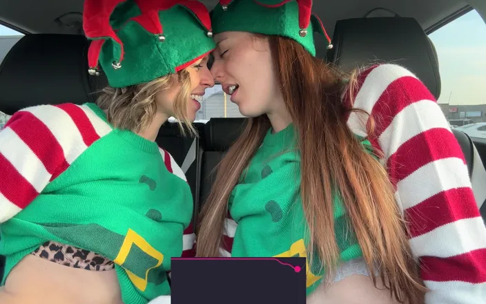 Serenity Cox: Horny Elves Cumming in Drive Thru With Lush Remote Controlled...