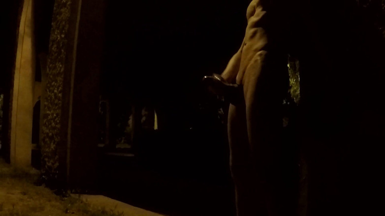 outdoor-fun: Crusing En Un Parque Público Por La Noche - Desnudarse 2