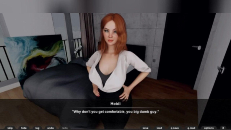 3DXXXTEEN2 Cartoon: Doing funny things with Heidi. 3D porn cartoon sex