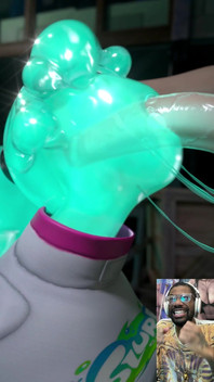 Bald Pussy Slime Girl Gets Fucked and Creampied