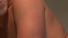 Blonde Christen Courtney sprayed on ass from Luke Hotrod