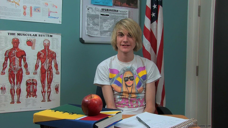 Teach Twinks: Gay Blond Twink Preston Andrews Giving Interview