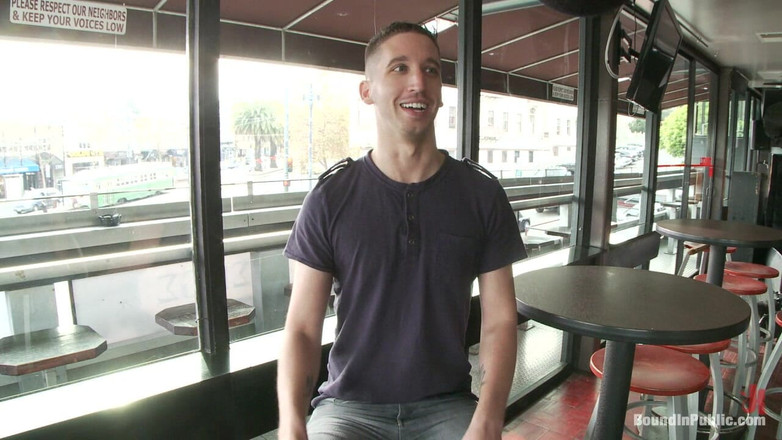 Bound in public: Muscle stud uses and fucks his boy in front of...