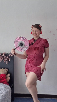 Cherry Blossom Grwm, tachinare moale și senzuală într-un Cheongsam