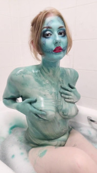 Cosplay Sally body Paint Bath chơi vú