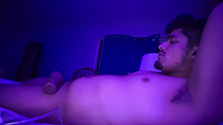 NakyJoss: 내 뱃속을 부풀리면서 내 자지를 쳐다