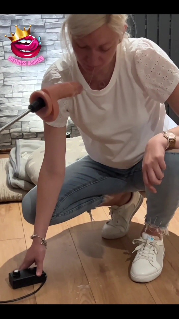 BJQueen and Rod: Apenas espontaneamente usando minha máquina de foder