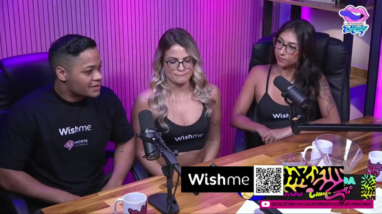 California TV: Dvě sexy holky v show sprostých řečí - Bruna Carlos a Luciana...