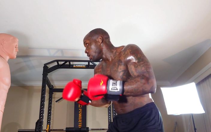 Hallelujah Johnson: Boxing Workout plyometrisches Training, auch als Springen oder Reaktionstraining bekannt,...