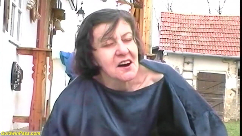 Goldwin pass: Hairy 84 years old granny gets rough outdoor fucked by her...