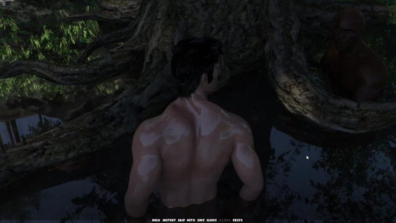 Future man: Horny Muscular Black Guy Fucking My Mouth Filled with Cum