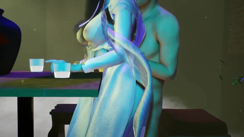 Why fuck so hard: 3D Huge Boobs Stripper Teasing the Big Cock to Fuck...