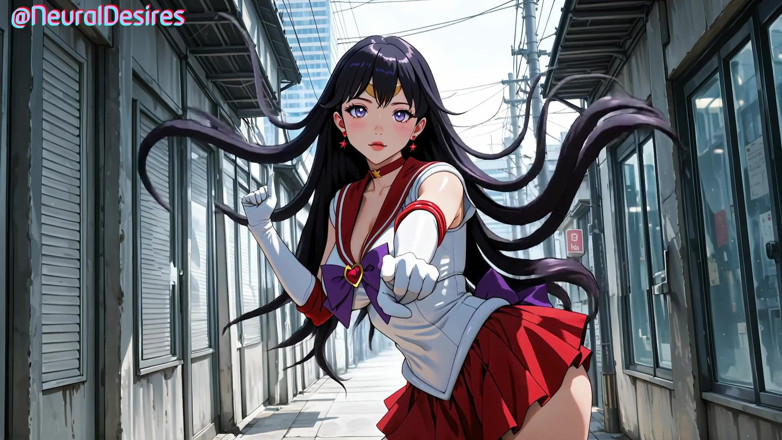 Neural Desires: Sailor Mars’ Fire Kiss of Desire (parody) - Ai-generated