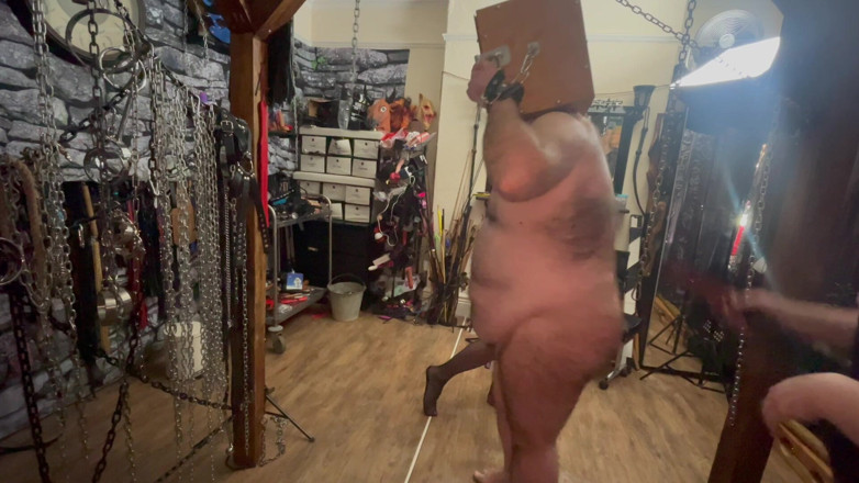 Aaexperinces trans: Part 1: Domina Satana and Mistress Carrie Takes Slave for a...