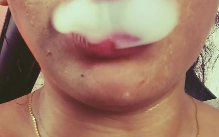 Anabel 693: Obeying my master's orders by smoking and sucking cock