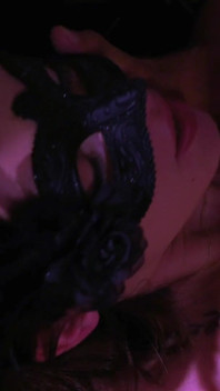 Masked babe rides his cock like a true pornstar