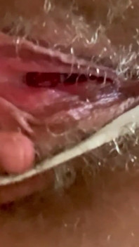 Cspot Sneak Peek of Dripping Hairy Pussy From Below