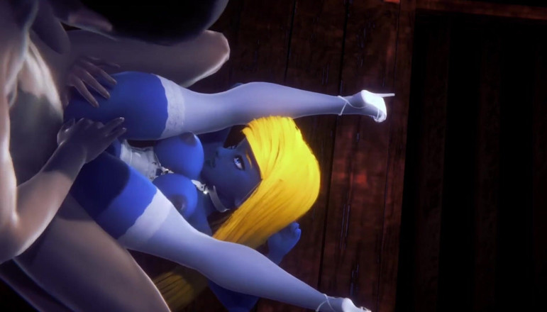 Wraith ward: Gargamel Smurfing Smurfette: Parodia smurf