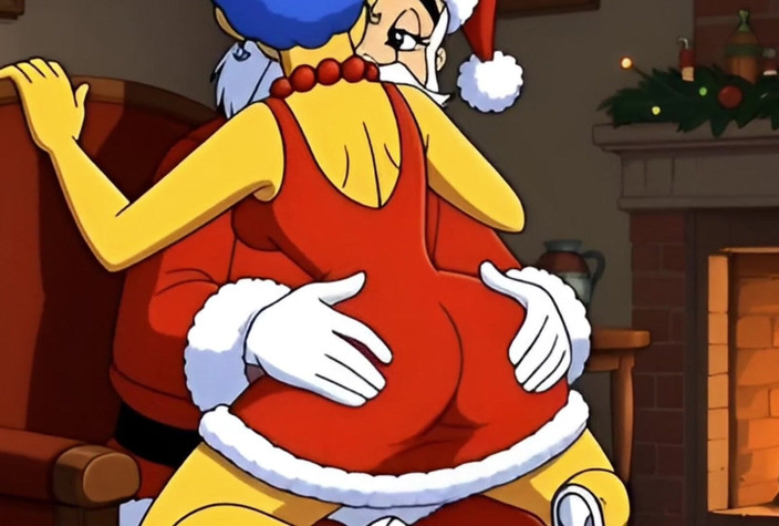Octopussy Lovers Club: Санта-Клаус трахає заміжню домогосподарку Мардж Сімпсон у День Різдва