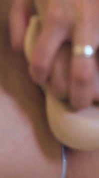 Masturbation, gode, chatte, gros plan