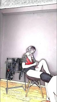 Lady Angela High Heel Fetish Animation Submissive Worships Pleaser Heels