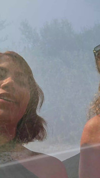 Wetting Jeans on a Bare Foot Hike Together