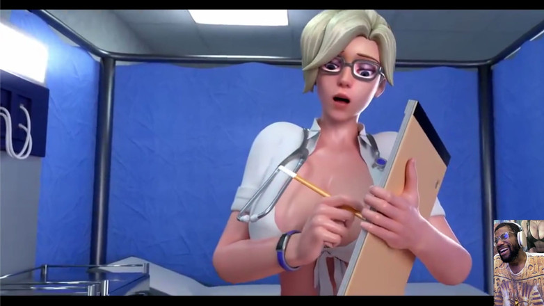 L6RD7BLU3 FUTA: Thicc Milky Mercy は、マンコを食べ出しながらフタのチンポを D.va 搾り取る