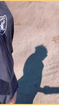 Wifey Dared Walking Around Side Boob on Public Beach