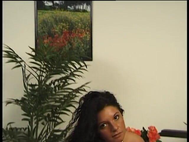Lucky Cooch: Big ass brunette babe is playing with herself