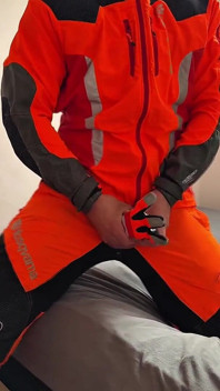 Tyler Blake Hivis Workwear, Muscle Flex, Dildo Play, Jerking off in Gear.