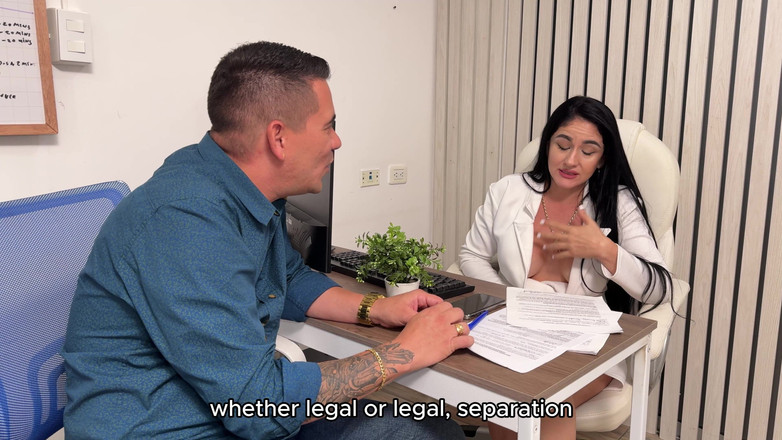 StellaOsorio: 私は離婚契約の前半を支払うために私のセクシーな弁護士とセックスしました