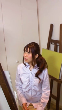 Japanese Art Student Teen Like the Rock Cocks to Fuck for Her Tight Pussy