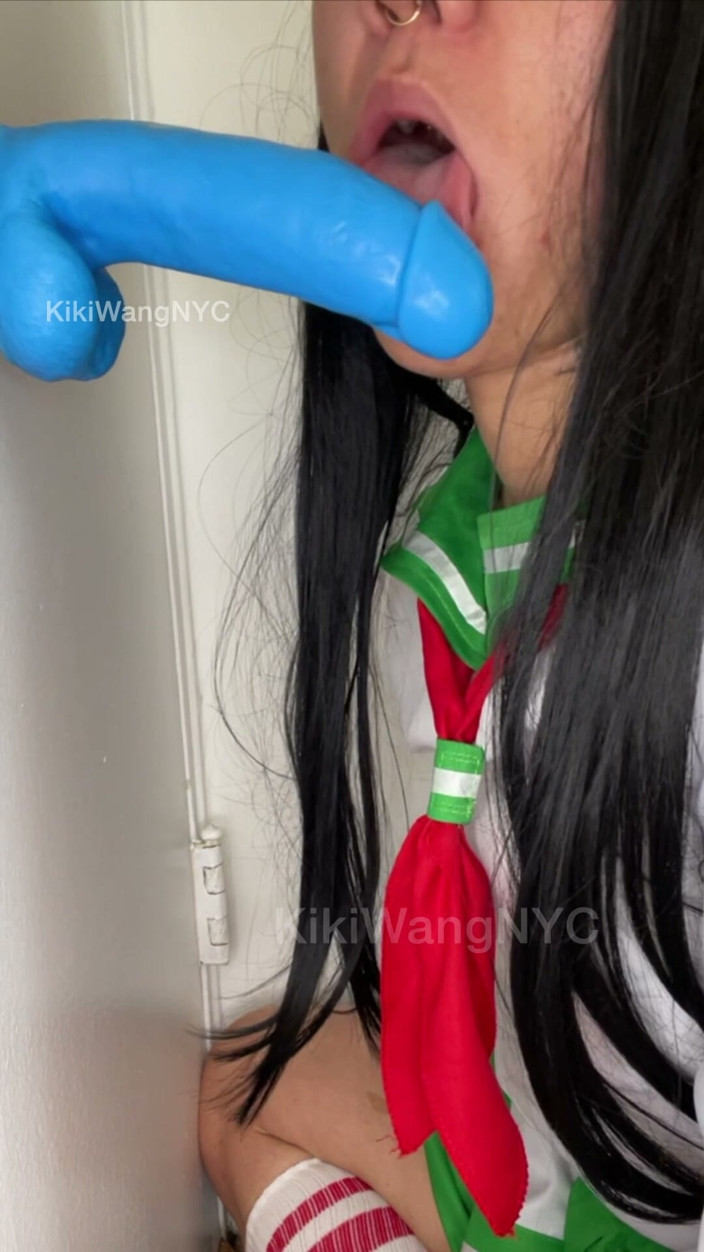 Kiki Wang: Japońska uczennica kagome poduszka humping