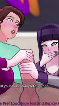 Hinata från Naruto är knullad i en trekant som en del av Therepy !!