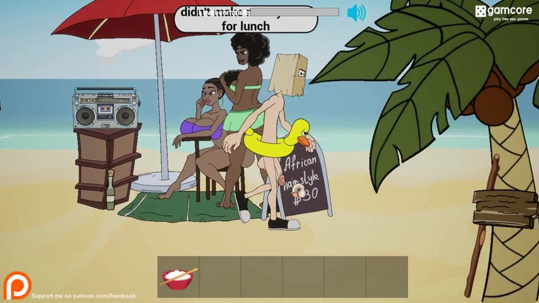 Dirty GamesXxX: Fuckerman: naaktstrand en sexy meiden met enorme tieten, afl. 12
