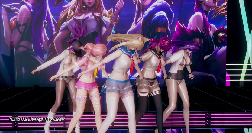 3D-Hentai Games: Hello Venus -Wiggle wiggle strip dance Ahri Akali Kaisa Evelynn Seraphine