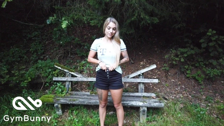 Gymbunny: Home leave exploited - Geiler Creampie at the edge of the...