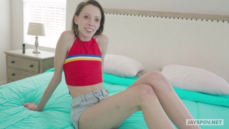 JAYS POV: Kleine tiener nieuwkomer Aria Haze
