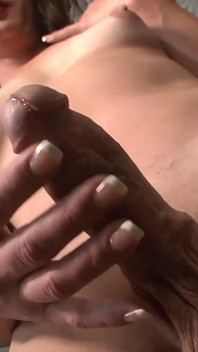 Hot Tgirl Thick Cock Eats Cum