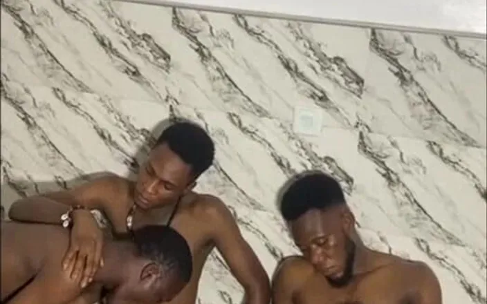 Sweetass132: Two Big Black Dicks Fucks Two Sissy Boys