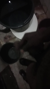 Rubbing My BBC in the Bathroom