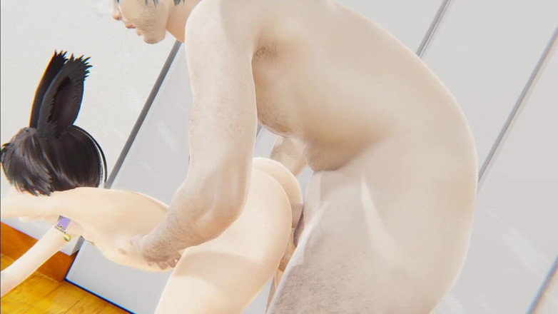 Yaoitube: Femboy Yaoi - 一只兔子femboy被一个大男人干了