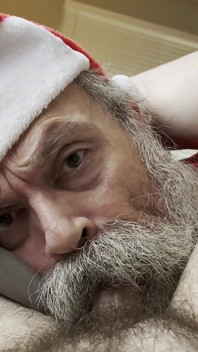 Opa santa bear verehrt schwanz